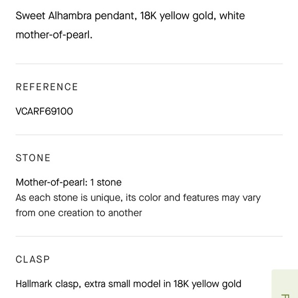 Van cleef sweet Alhambra pendant necklace - Picture 3 of 3